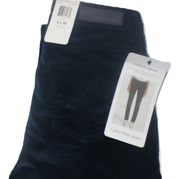 [Calvin Klein Jeans] Navy Corduroy Skinny Pant - Picture 2 of 7